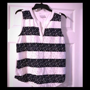 Striped sleeveless top